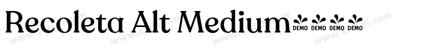 Recoleta Alt Medium字体转换